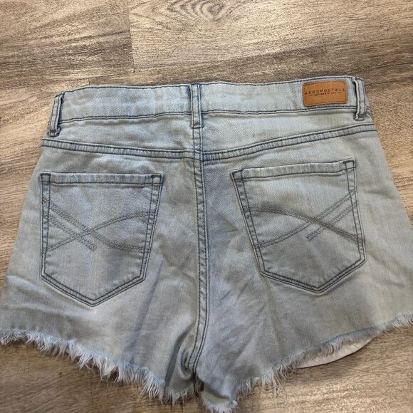 Aeropostale High Waisted Jean Short - Picture 4 of 5